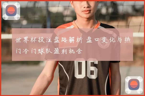 世界杯投注盘路解析 盘口变化与热门冷门球队盈利机会